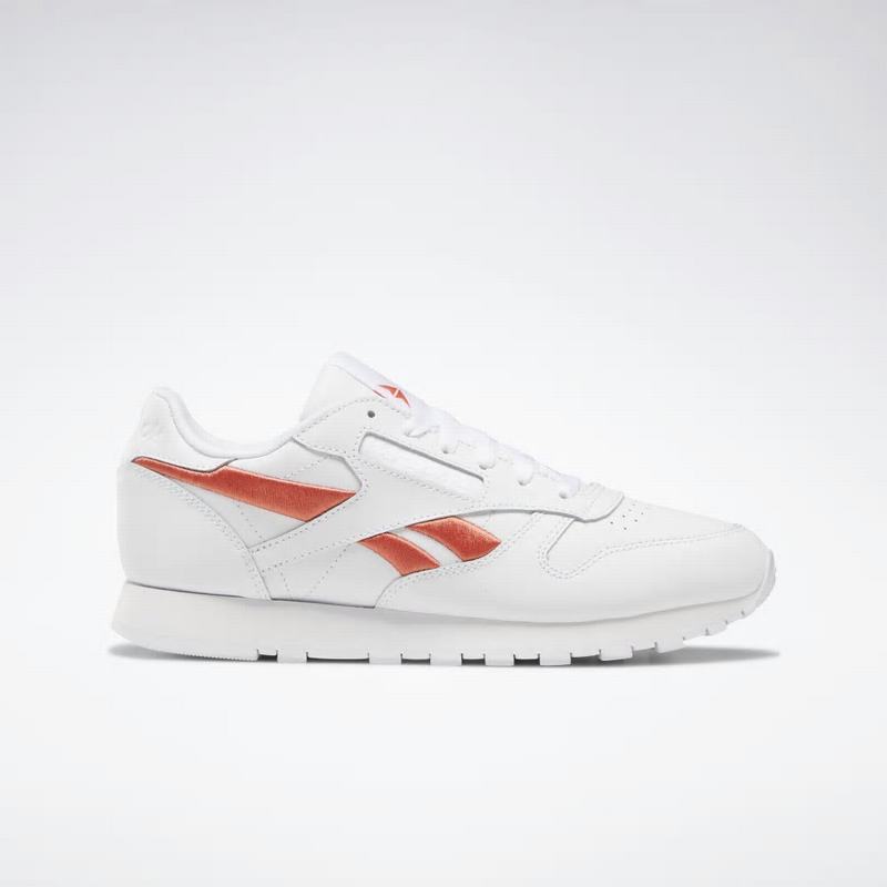 Tenisi Reebok Classic Leather Dama Albi/Roz Romania MZ2699JO